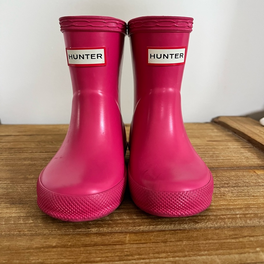 Toddle Hunter Boots Size 4 Hot Pink